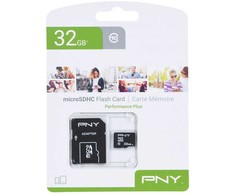 Pny Technologies PNY Performance Plus 32 GB Micro SDHC atminties kortelė