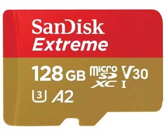 Atminties kortelė Sandisk extreme microsdxc 128 gb 190/90 mb/s a2