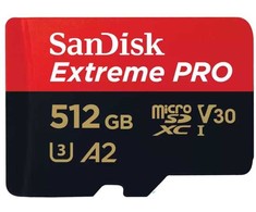 Atminties kortelė Sandisk extreme pro microsdxc 512gb 200/140 mb/s a2