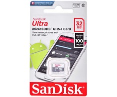 Atminties kortelė Sandisk ultra microsdhc 32gb 100mb/s