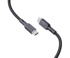 USB-C į USB-C laidas Aukey CB-KCC102, 100 W, 1.8 m (juodas)