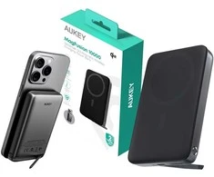 Aukey PB-MS06 Qi2 MagSafe išorinė baterija 10000mAh 30W PD