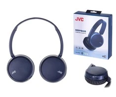 JVC, HA-S36W-AU, mėlynos sp. dinaminės ausinės, mikrofonas