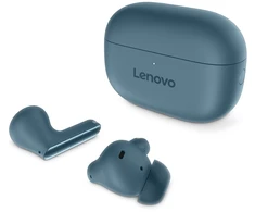 Ausinės „Lenovo TWS Yoga“ kompiuteriai – žalsvai mėlyni