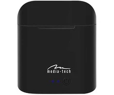 Ausinės media tech mt3589k (Įstatomos į ausis (į ausis įkišamos tipo) ausinės; bluetooth; su mikrofonu; spalva juoda