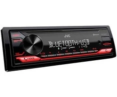 Automagnetola Automobilinė stereo sistema JVC KDX-282BT, raudona
