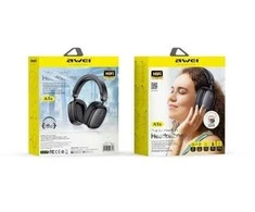 Awei Ausinės bluetooth su lankeliu ant galvos at6 juoda
