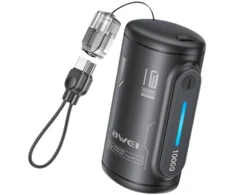 Powerbank Awei WP-117 10000mAh 22.5W 3C 2xUSB-C juodos spalvos