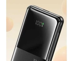 Awei 10000 mAh išorinė baterija p76k 22,5 W, 4 įkrovimo išėjimai, du laidai