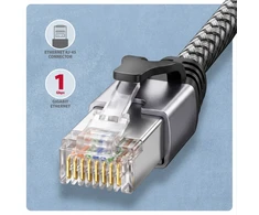 AXAGON ADE-CM15 USB-C 5 Gbps – Gigabit Ethernet adapteris su integruotu CAT6 RJ-45 tinklo kabeliu (1,5 m), Asix AX88179B