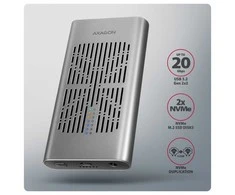 AXAGON USB-C 20Gbps Dual M.2 NVMe SSD CLONE MASTER Enclosure | EEM2-20GD