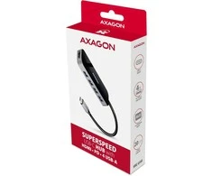 Axagon Hmc-6h4a wieloportowy hub 4x usb-a + hdmi, usb-c 3.2 gen 1, pd 100w, 20cm usb-c kabelis