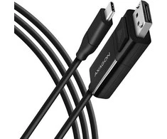 Axagon Rvc-dpc keitiklis / kabelis usb-c -> ekrano prievadas 1,8 m, 4k / 60 Hz