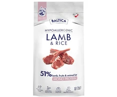 BALTICA Nutraceutic su ėriena ir ryžiais Hypoallergenic XS/S Mono - dry dog food - 3kg