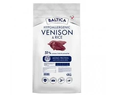 BALTICA Nutraceutic Hypoallergenic Medium breeds Venison with ryžiai – sausas Maistas šunims – 12kg