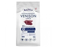 BALTICA Nutraceutic Hypoallergenic Large and X-Large breeds Venison with ryžiai – sausas Maistas šunims – 12kg