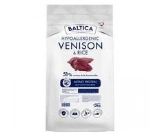BALTICA Nutraceutic Hypoallergenic Small breeds Venison with ryžiai – sausas Maistas šunims – 12kg