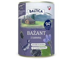 BALTICA Smaki regionów fazanas with venison – drėgnas ėdalas šunims – 400g