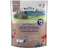 BALTICA Smaki regionów Small breeds Venison with forest fruits – sausas Maistas šunims – 1kg