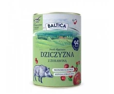 BALTICA Smaki regionów Venison with cranberries – drėgnas ėdalas šunims – 400g
