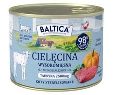 BALTICA Regionų skoniai - šlapias kačių ėdalas su veršiena - 185 g