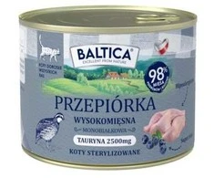 BALTICA Smaki regionów Quail – šlapias kačių maistas – 185g