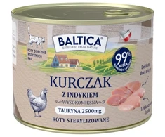 BALTICA Smaki regionów vištiena with kalakutiena – šlapias kačių maistas – 185g