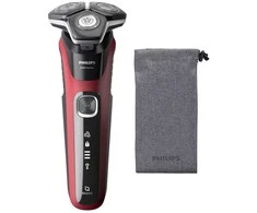 Philips SHAVER Series 5000 S5883/10 men's shaver Rotation shaver Trimmer Juodas, Raudona