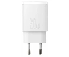 Baseus kroviklis jungiama į tinklą usb, usb-c (balta)