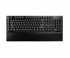 „Be Quiet!“ šviestuvui skirtas tylus lytėjimo klaviatūros laikiklis, JAV, ANSI, žaidimų klaviatūra, USB, QWERTY, JAV anglų, Juodas