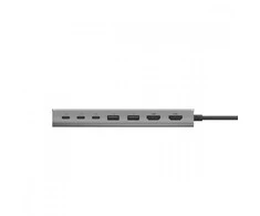 Belkin INC015BTSGY-CZ nešiojamojo kompiuterio dokas / prievadų replikatorius Laidinis USB 3.2 Gen 1 (3.1 Gen 1) Type-C Aliuminio