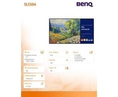 Monitorius BenQ SL5504 55IN WIDE TFT 139.7CM - 3840X 2160 4K 16:9 500CD/M2 1.20