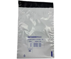 Bestpak Safemoneybag saugūs depozitiniai vokai skaidrūs B5 190mmx260mm+35mm 100 vnt. pakuotėje