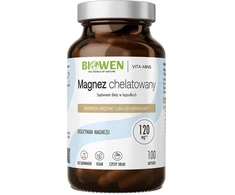 BIOWEN Chelated Magnesium Bisglycinate – food supplement for humans – 100 capsules