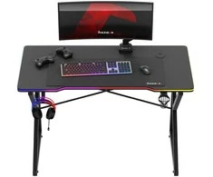 Biurko žaidimams huzaro hero 1.7 rgb juodas