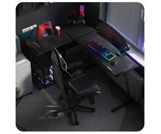 Biurko žaidimams huzaro hero 6.0 juodas rgb