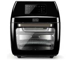 Black &amp; Decker Gruzdintuvė su piekarnikiem juodas+decker air fryer bxafo1200e (1700w)