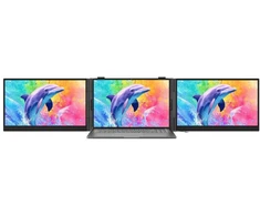 Monitorius „Blackview DCM8 Pro“ – 15,3 colio nešiojamojo kompiuterio ekrano ilgintuvas su dviejų monitorių palaikymu ir 2 USB-C jungtimis