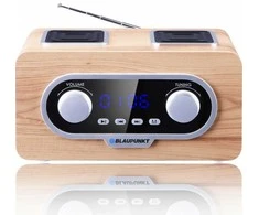 Blaupunkt Nešiojamas FM PLL SD/USB/AUX radijas su baterija ir laikrodžiu
