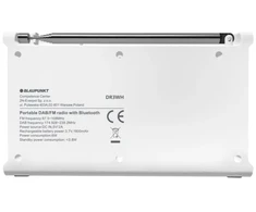 Radio przenośne blaupunkt dab dr3wh, balta