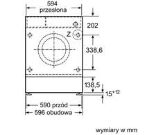 Bosch Integruota skalbimo masina wiw24342eu