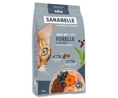 BOSCH Sanabelle Adult upėtakis & mėlynės – sausas kačių maistas – 2kg