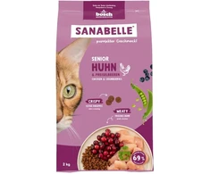BOSCH Sanabelle Senior vištiena ir spanguolės - sausas kačių ėdalas - 2kg