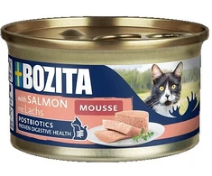 BOZITA Mousse lašiša – šlapias kačių maistas – 85g