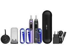 Oral-B Šepetėlis magnetinis iO Series 9 Duo 2 vnt. Juodas oniksas/rožinis kvarcas + papildomas antgalis