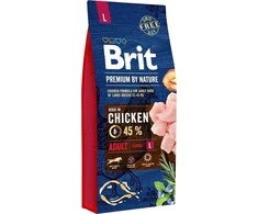 Brit premium by nature adult l - sausas Maistas suaugusiems šunims dużych ras - 15 kg
