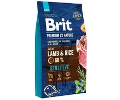 Brit premium by nature adult sensitive su ėriena ir ryžiais - sausas maistas šuniui - 8kg