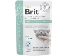 Brit VD Urinary and Stress Relief Cat Pouch 12x85g