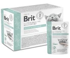 Brit VD Urinary and Stress Relief Cat Pouch 12x85g
