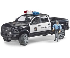 Bruder Auto dodge ram 2500 policja su figurką